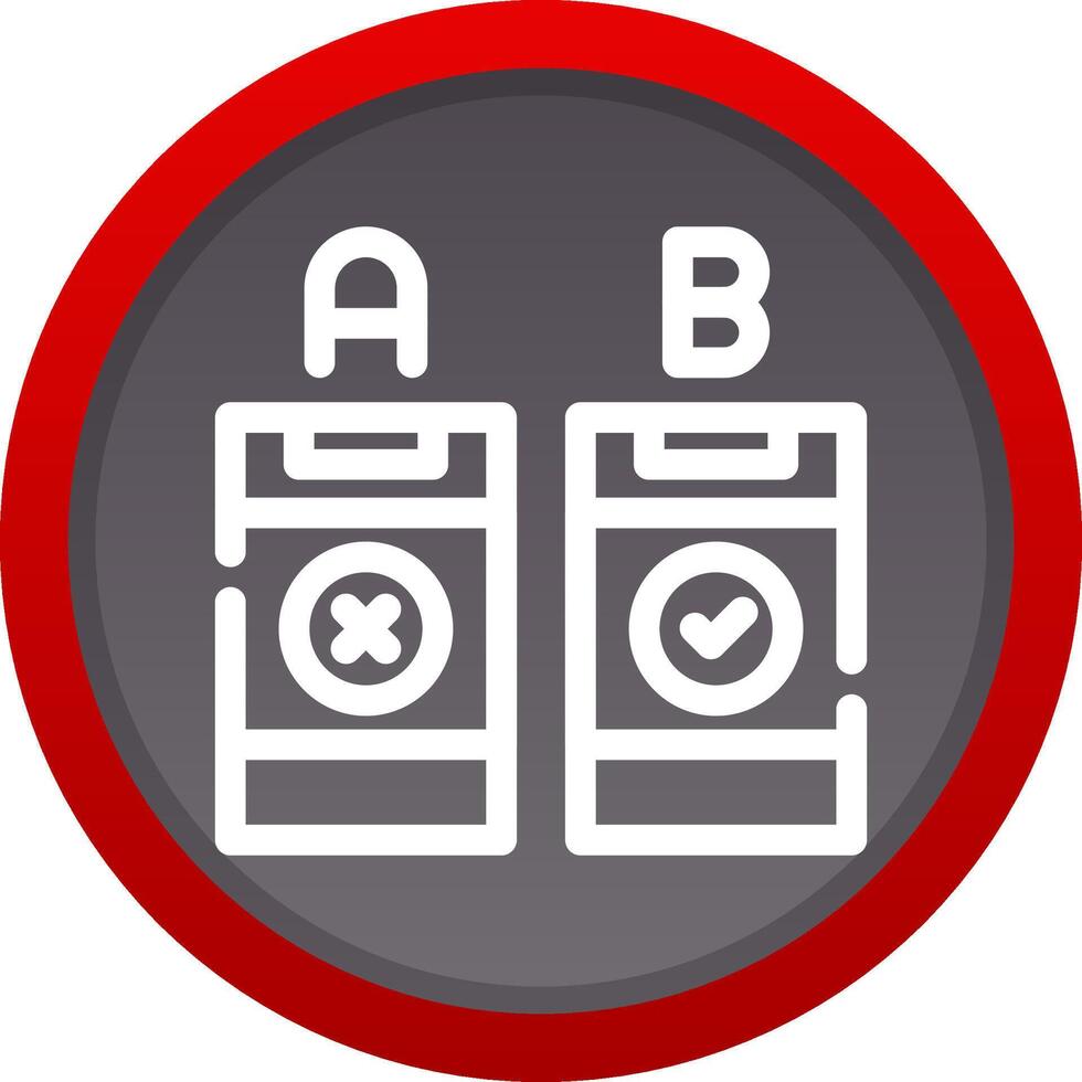 AB Testing Creative Icon Design vector