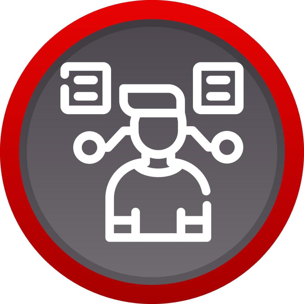 User Predictions Creative Icon Design vector