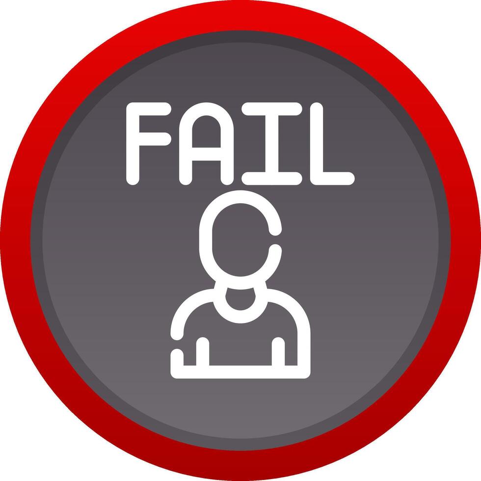 Fail Creative Icon Design vector