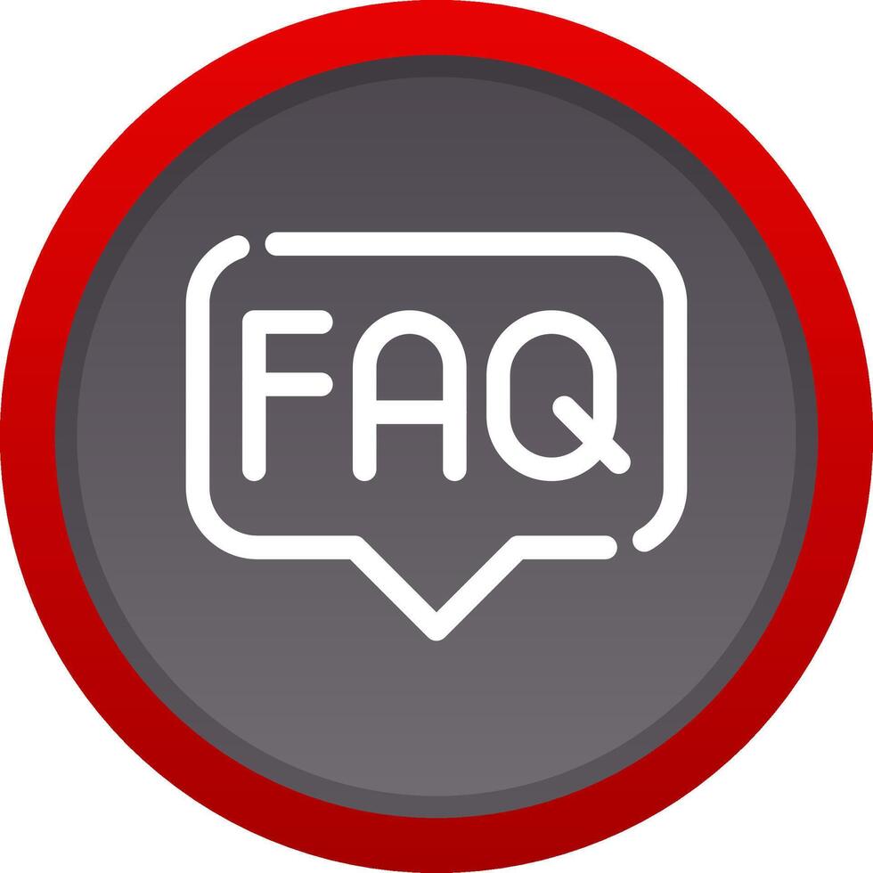 FAQ Creative Icon Design vector