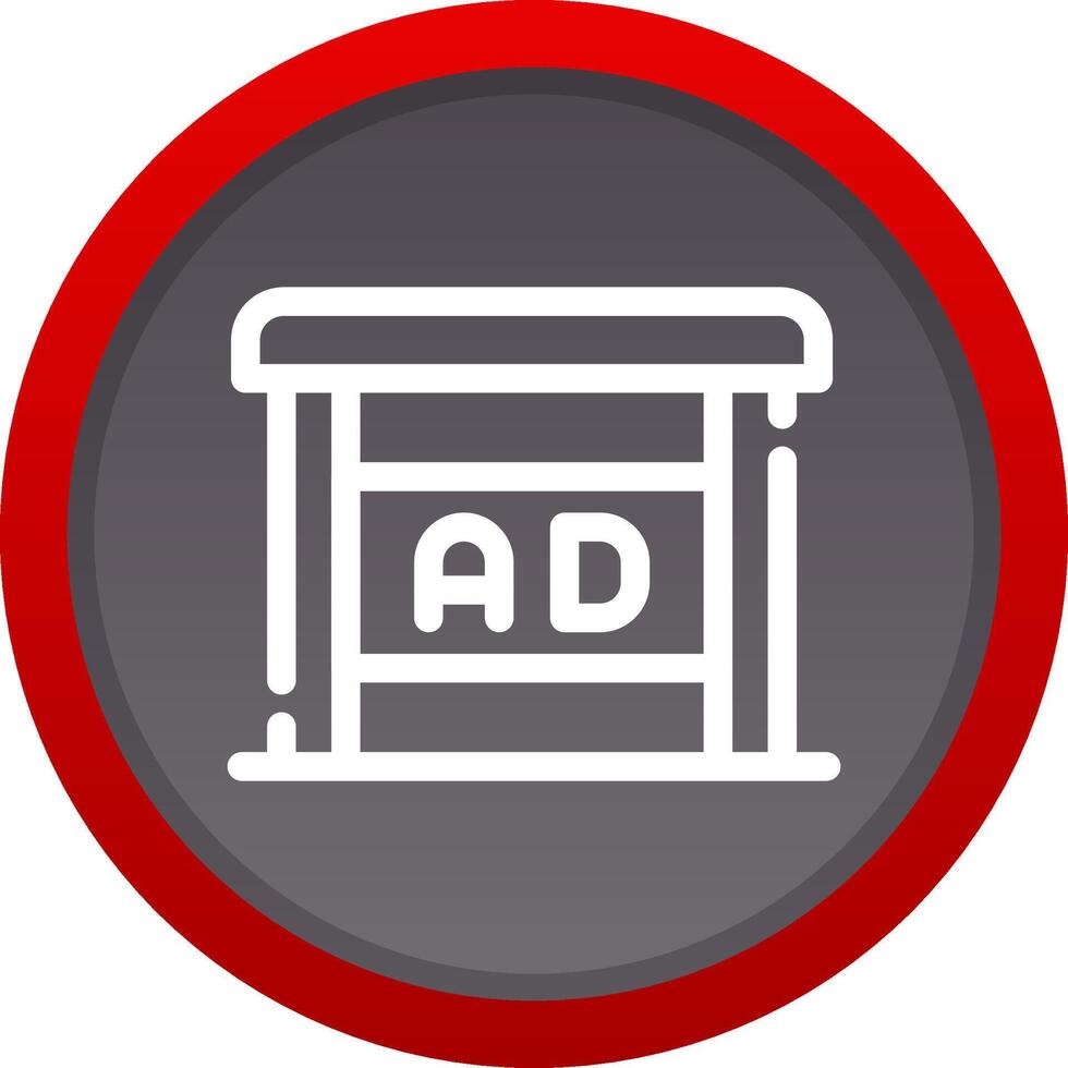 Shelter Ad Creative Icon Design vector