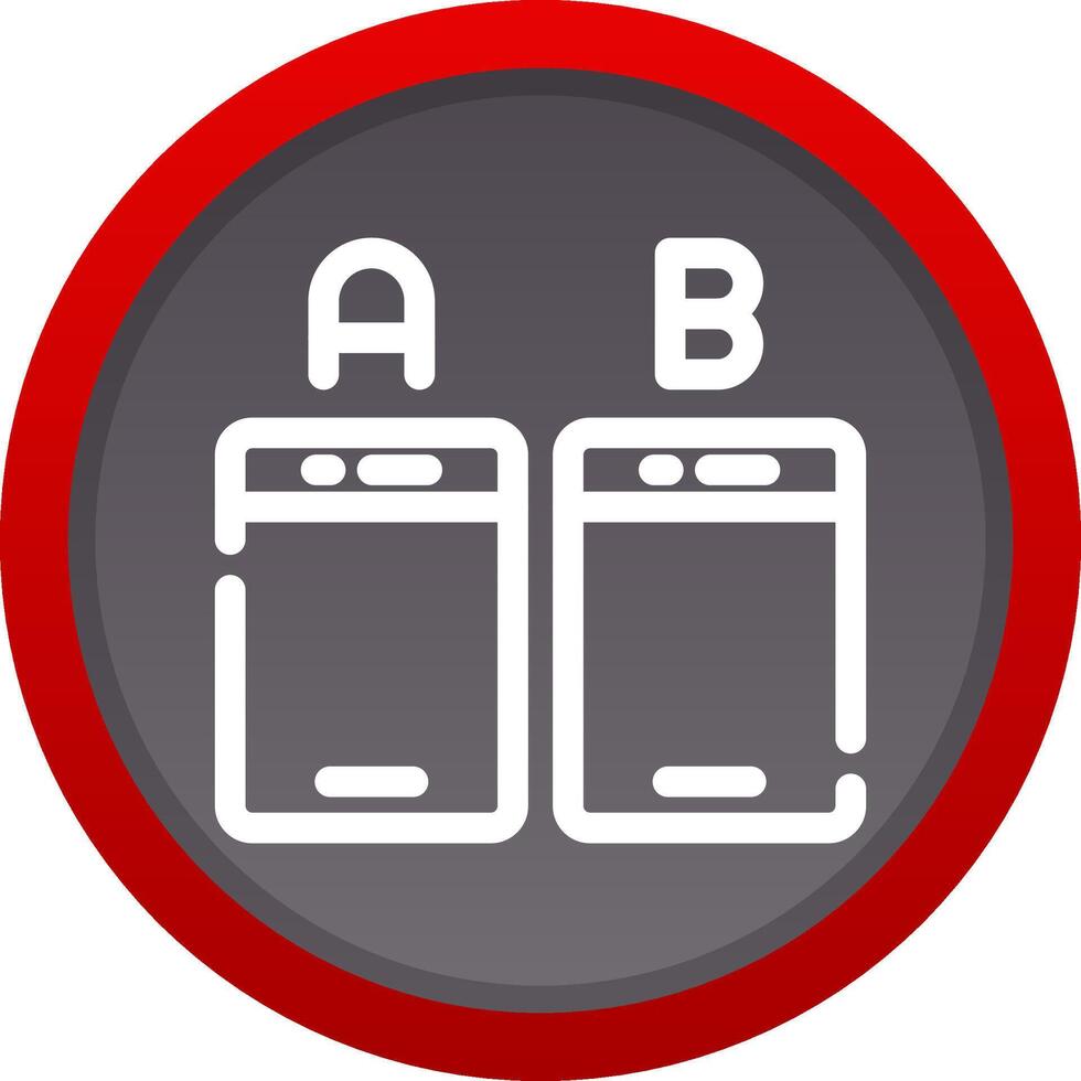 Ab Testing Creative Icon Design vector