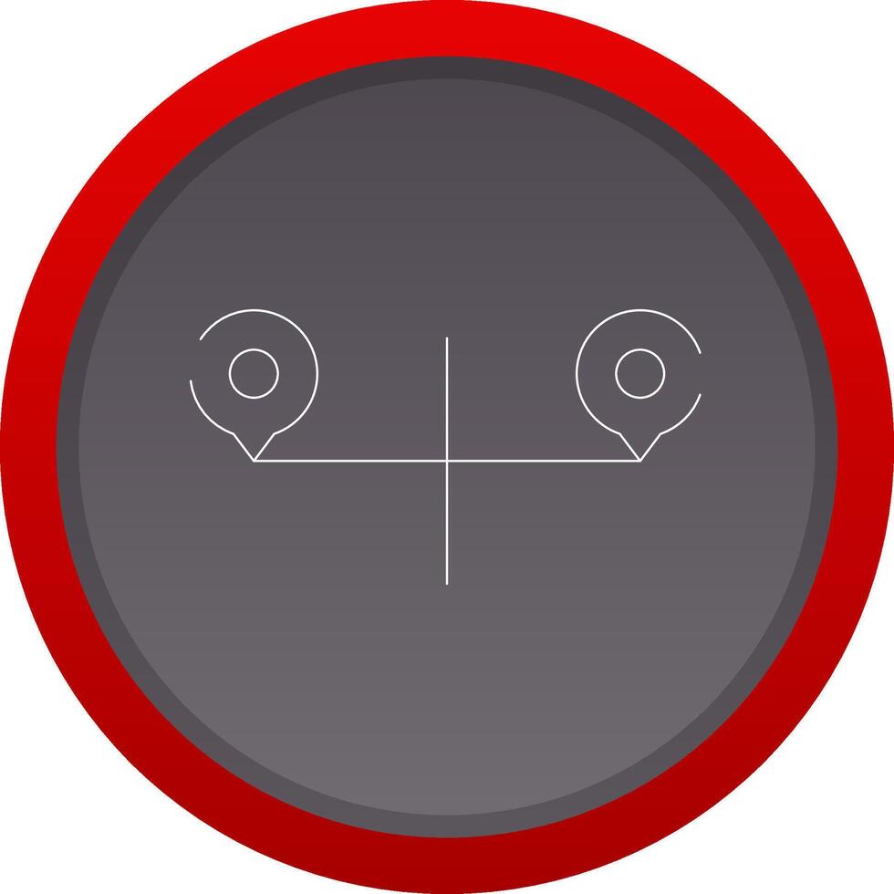 Route Creative Icon Design vector