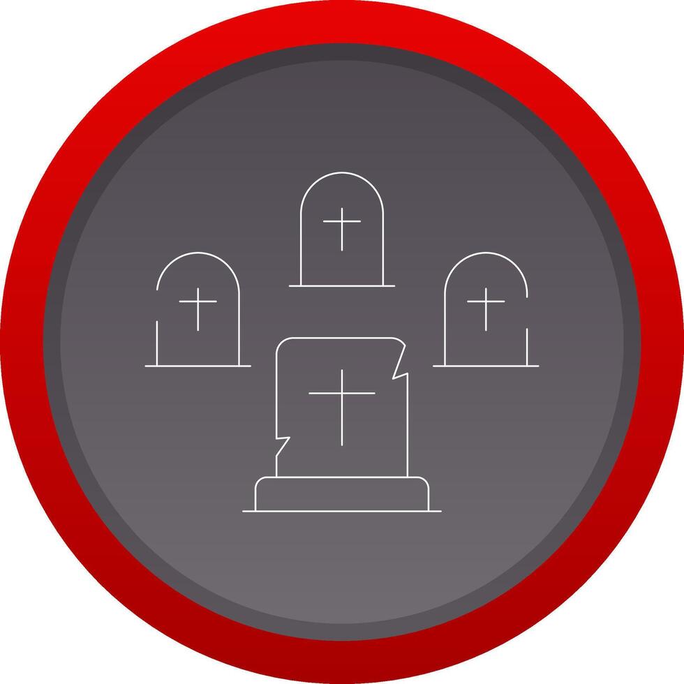 Graveyard Creative Icon Design vector