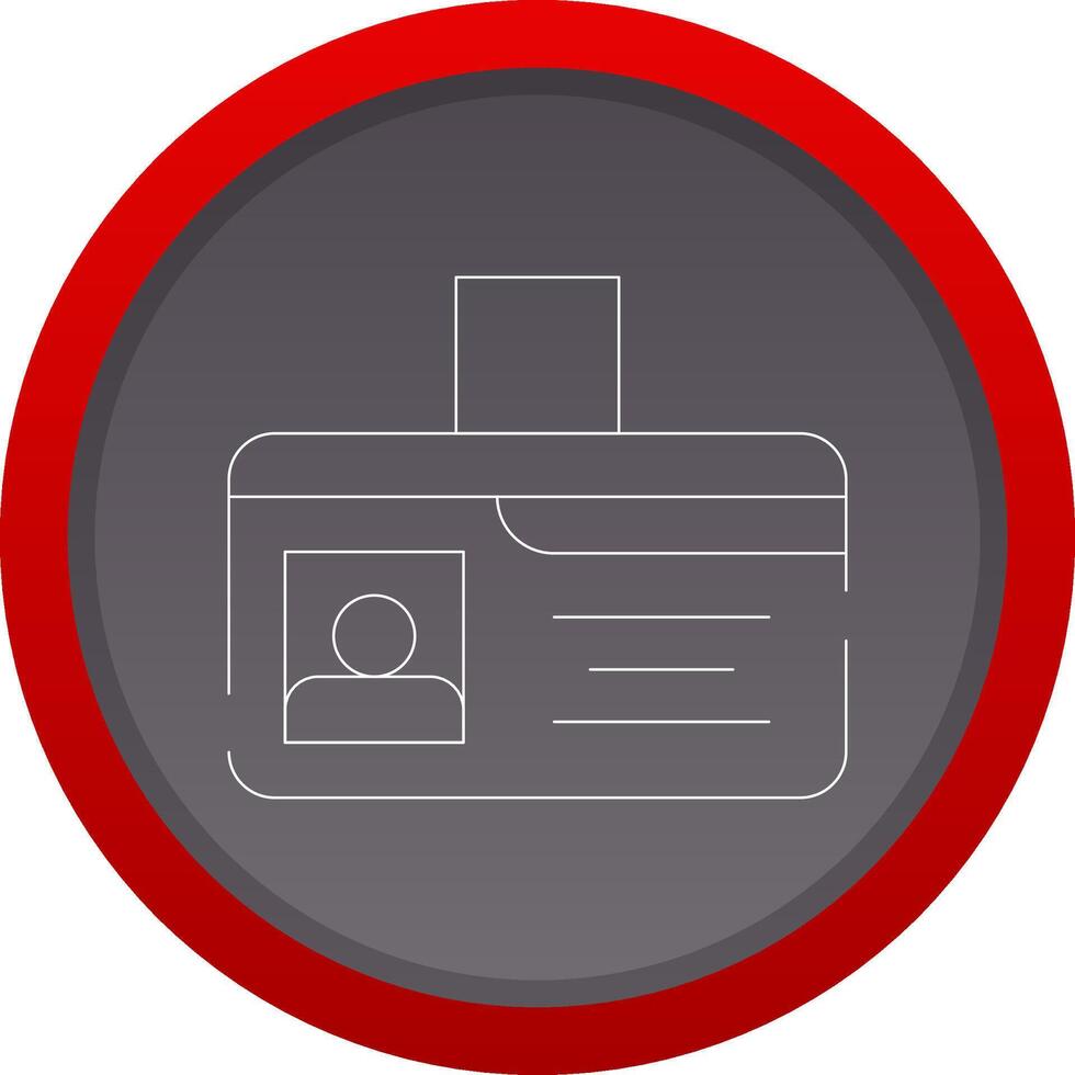 Identification Card Creative Icon Design vector