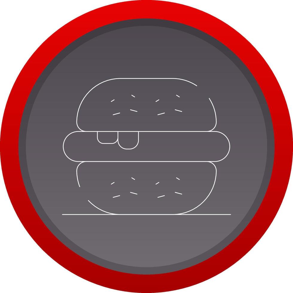 hamburguesa creativo icono diseño vector