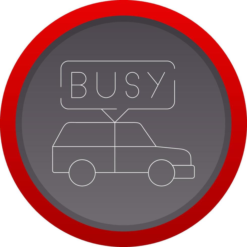 Busy Taxi Creative Icon Design vector