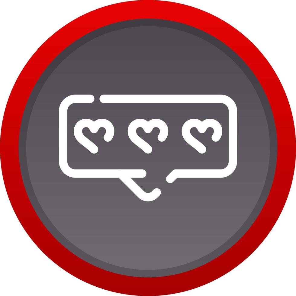 Comment Heart Creative Icon Design vector