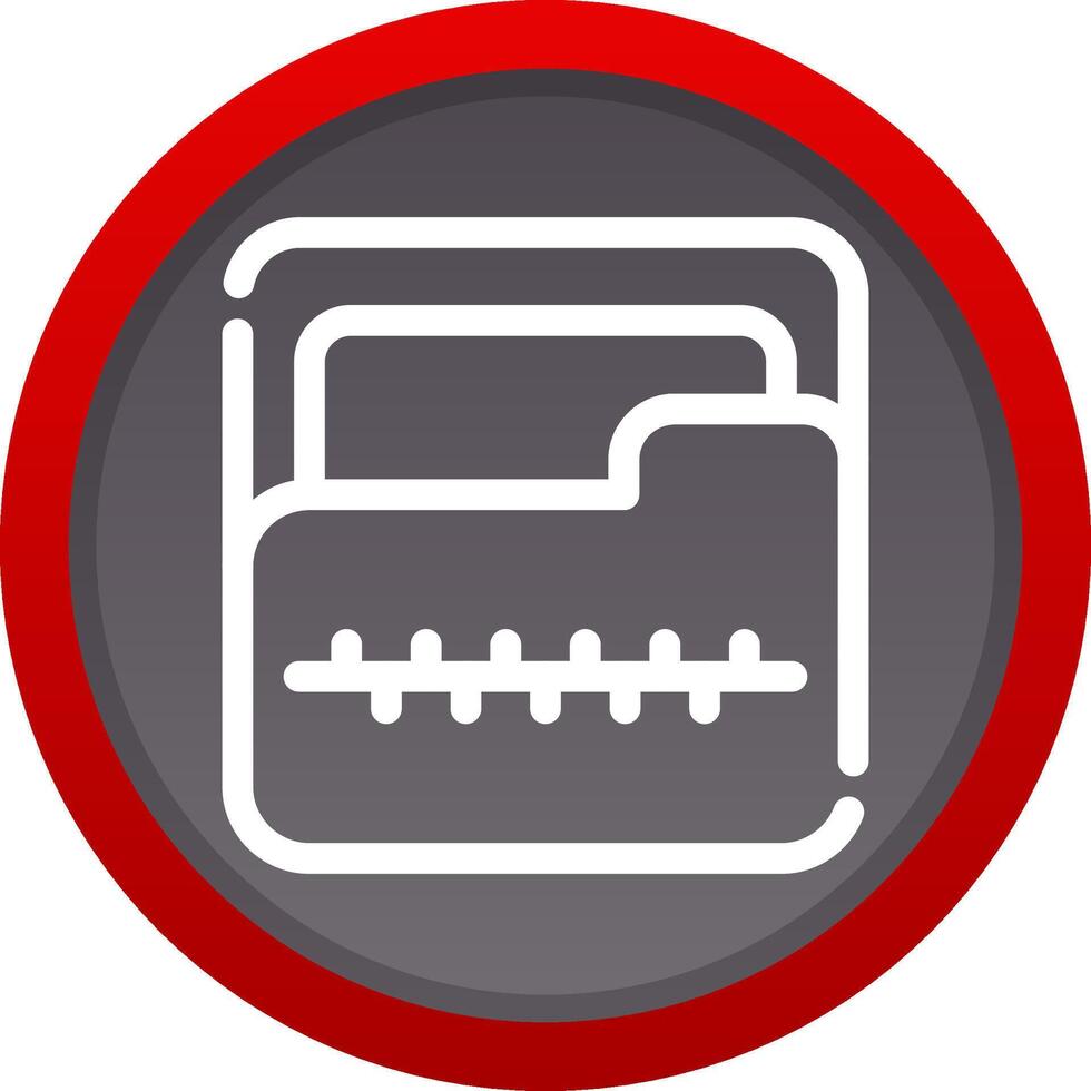 Zip Folder Creative Icon Design vector
