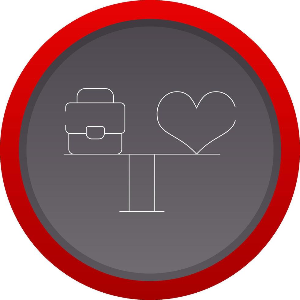 Work Life Balance Creative Icon Design vector