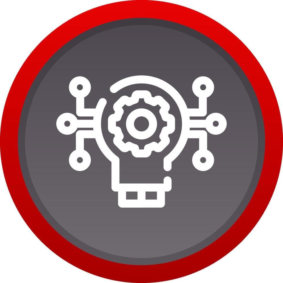 Technology Disruption Creative Icon Design vector