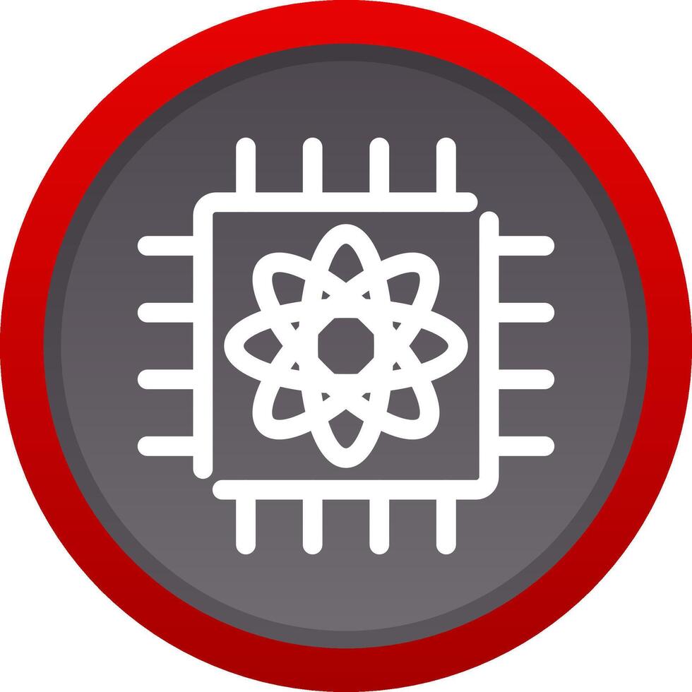 Quantum Computer Creative Icon Design vector