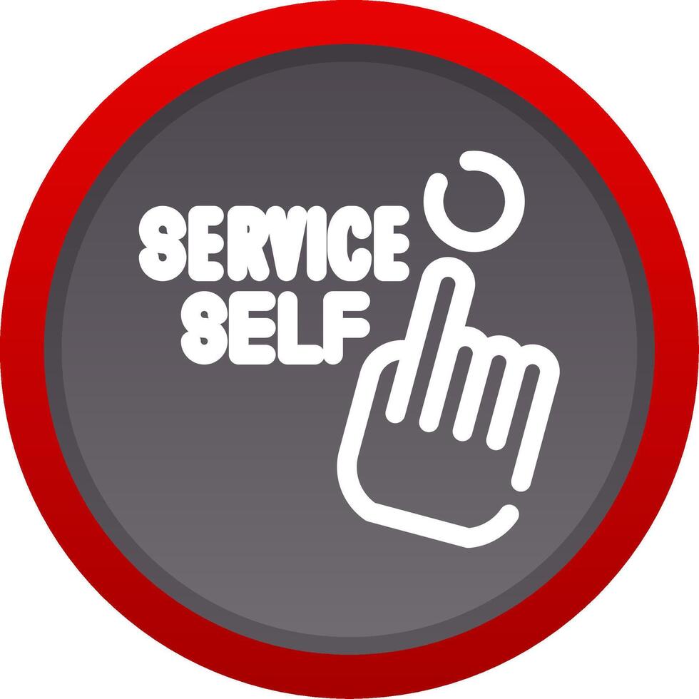 Self Service Creative Icon Design vector