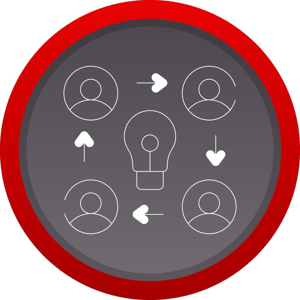 Collaboration Creative Icon Design vector