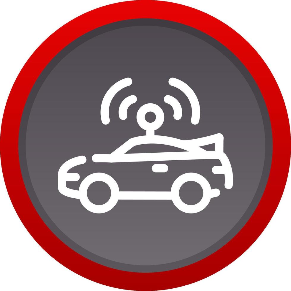 Autonomous Vehicle Creative Icon Design vector