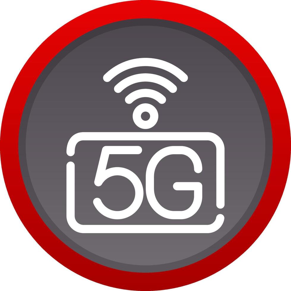 5g red creativo icono diseño vector