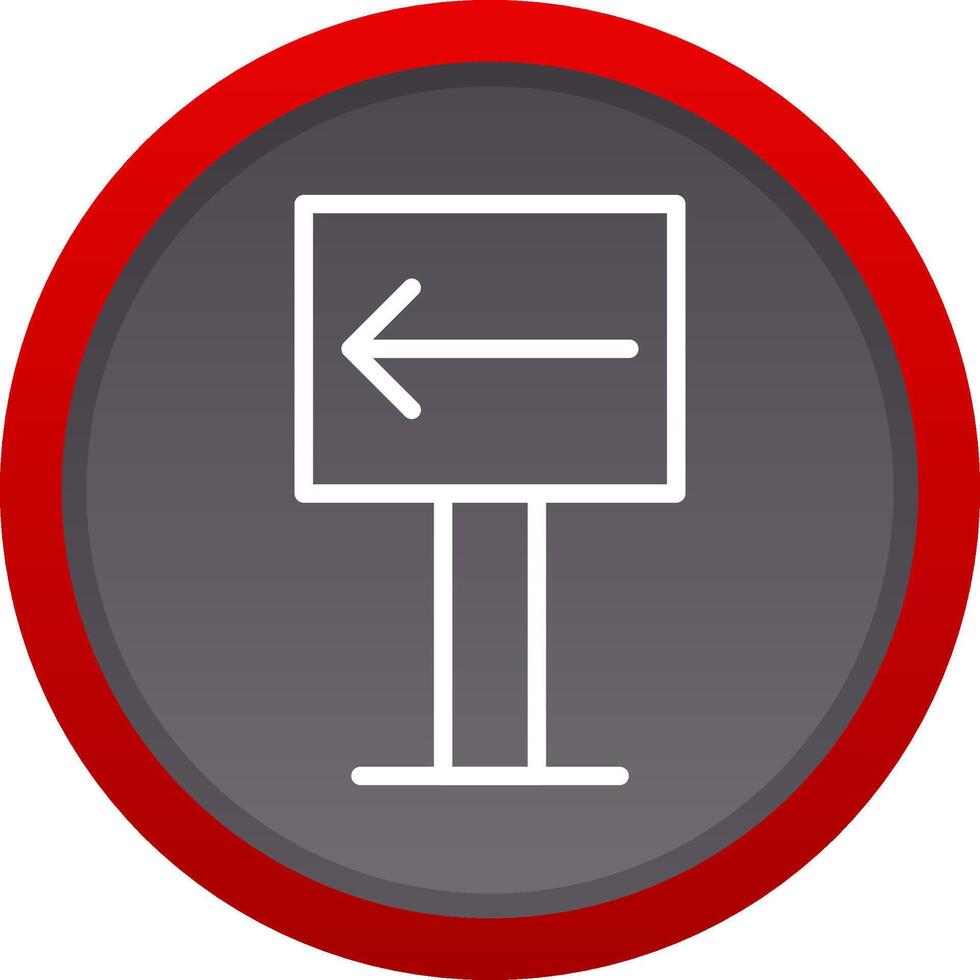 Left Creative Icon Design vector