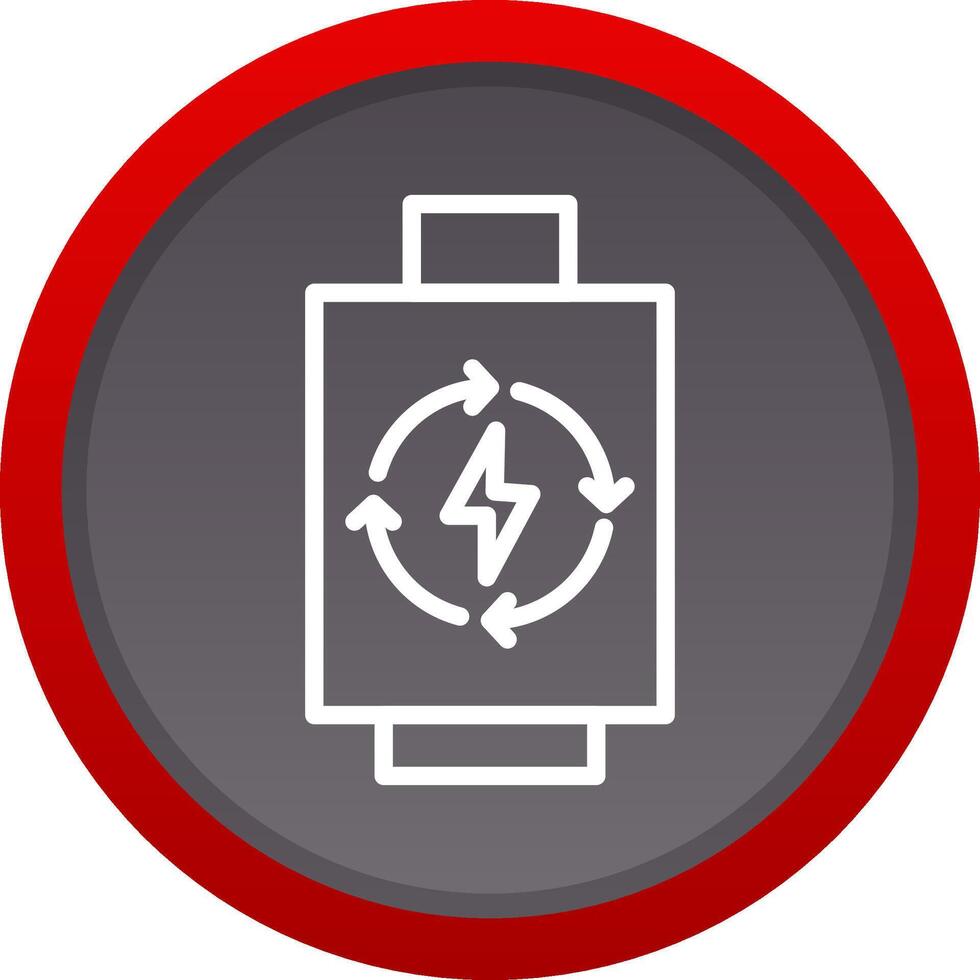 Rechargeable Battery Creative Icon Design vector