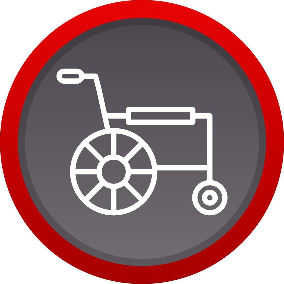 Wheelchair Creative Icon Design vector