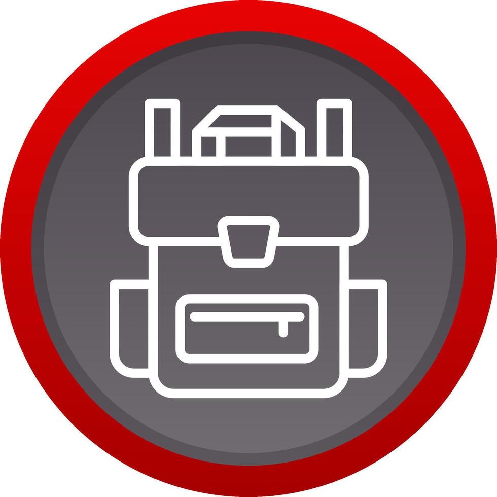 diseño de icono creativo de mochila vector