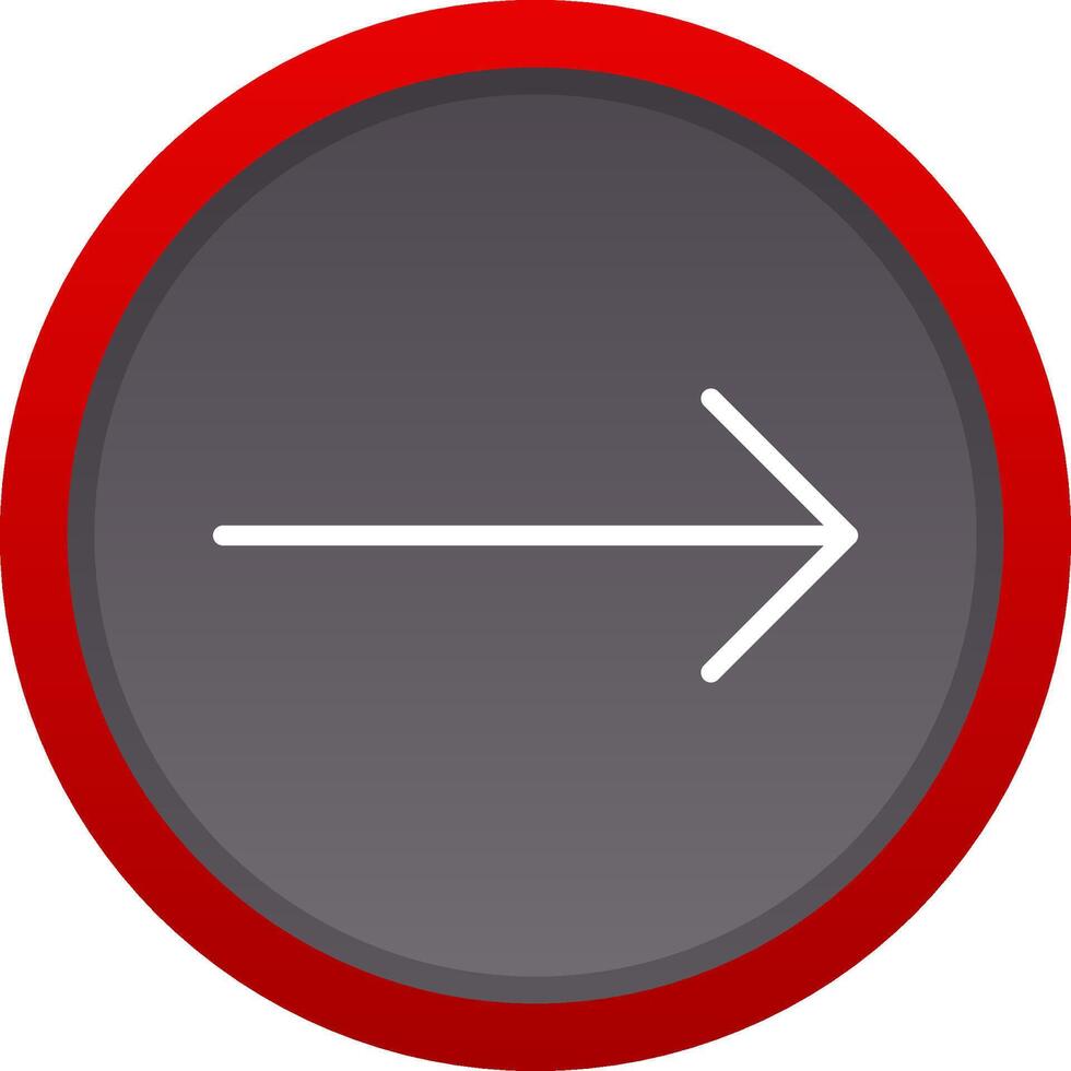 Right Arrow Creative Icon Design vector
