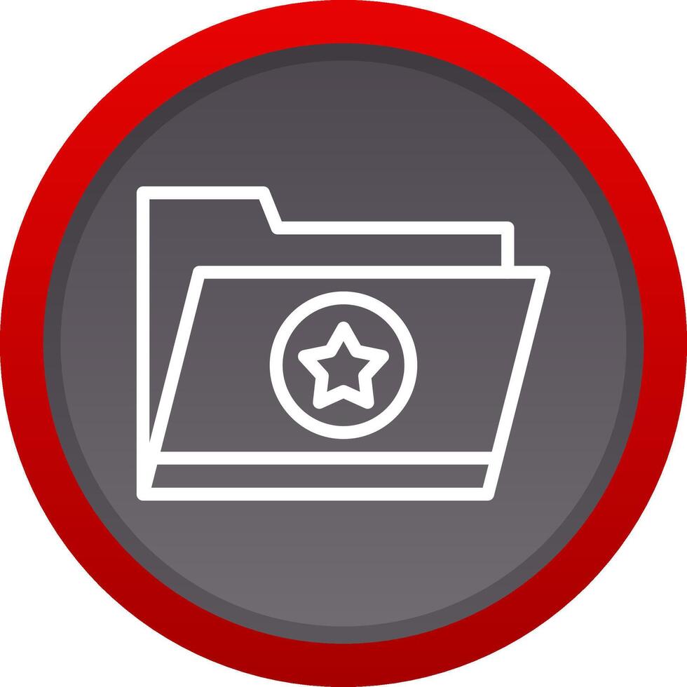 Favorite Folder Creative Icon Design vector