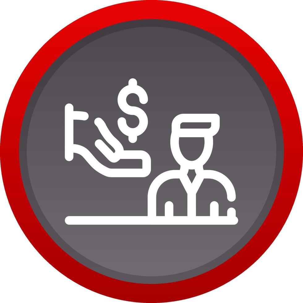 Dealer Prep Fees Creative Icon Design vector