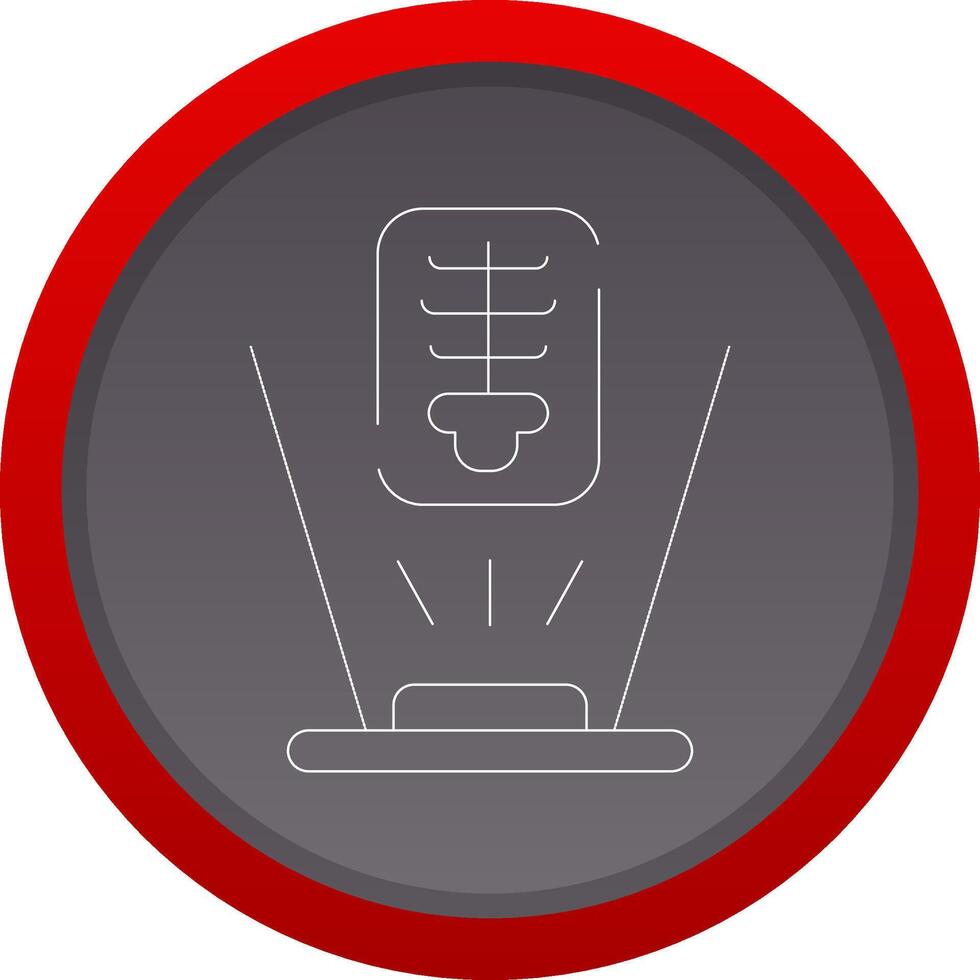 Virtual X Ray Creative Icon Design vector