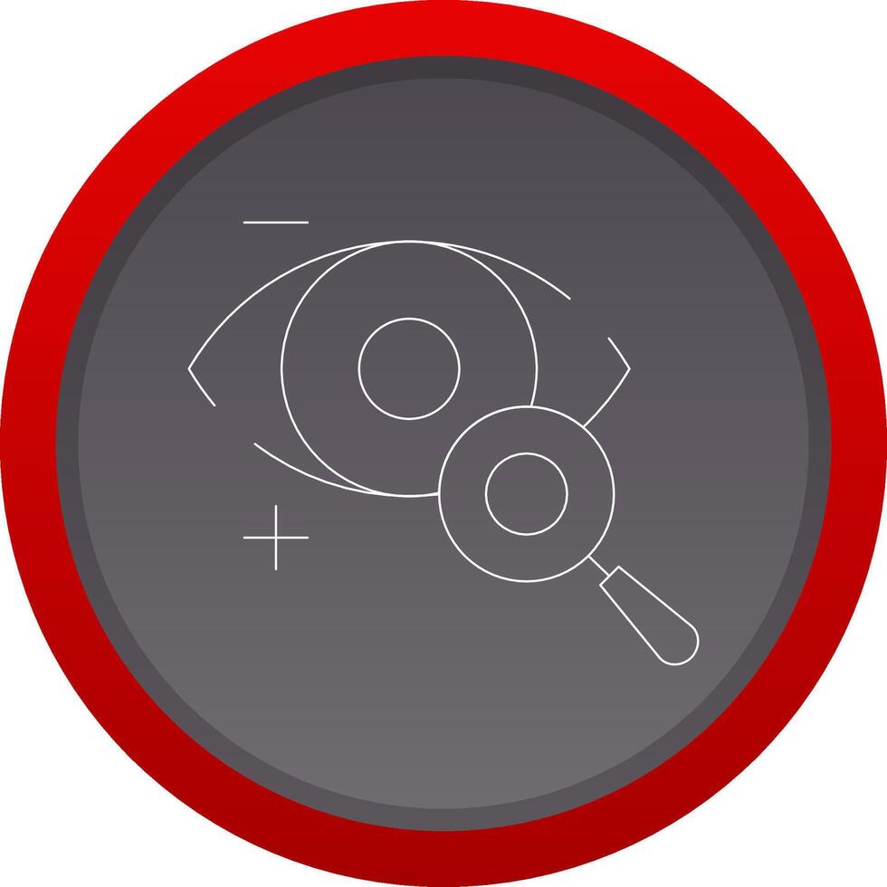 Eyesight Check Creative Icon Design vector