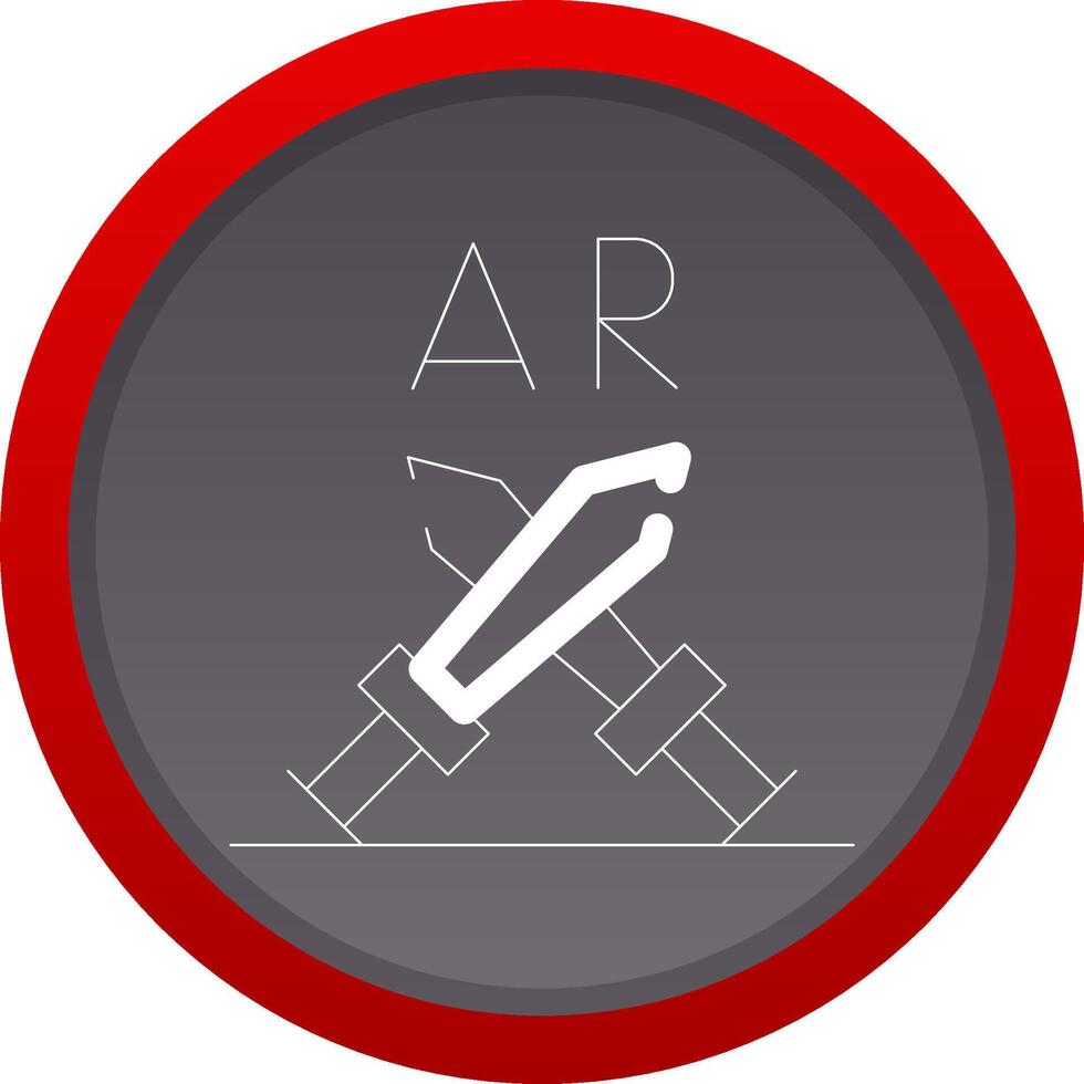 Ar Fighting Creative Icon Design vector