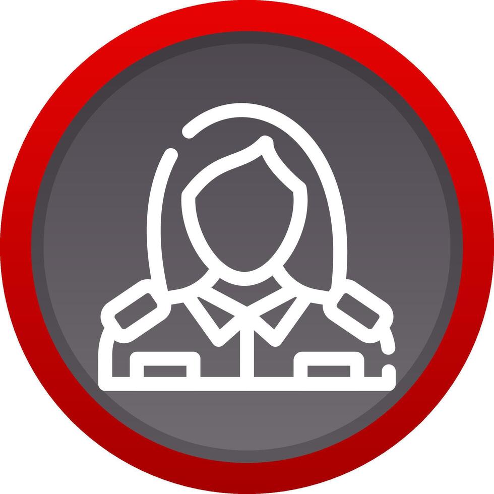 Lady Police Creative Icon Design vector