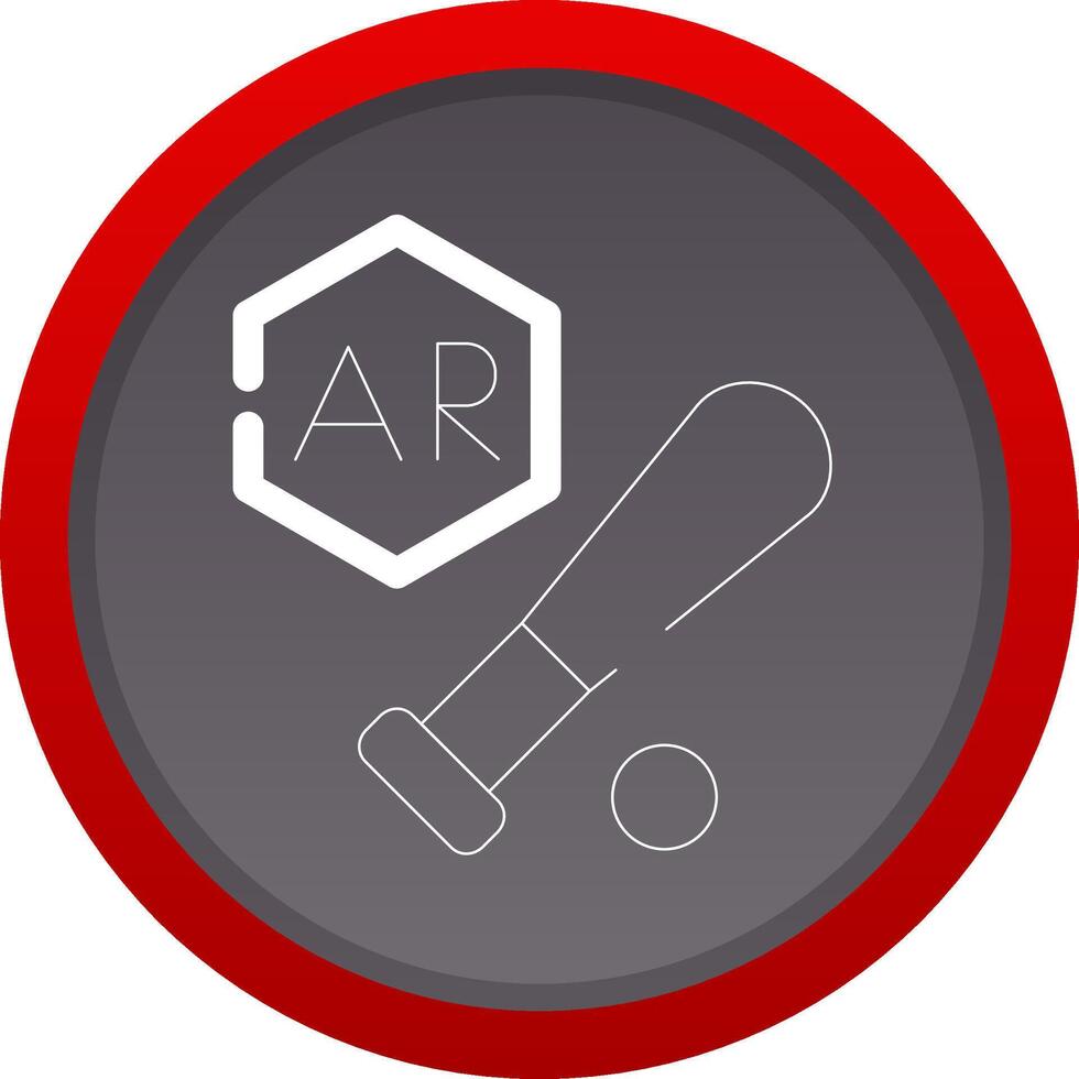 Ar Baseball Creative Icon Design vector