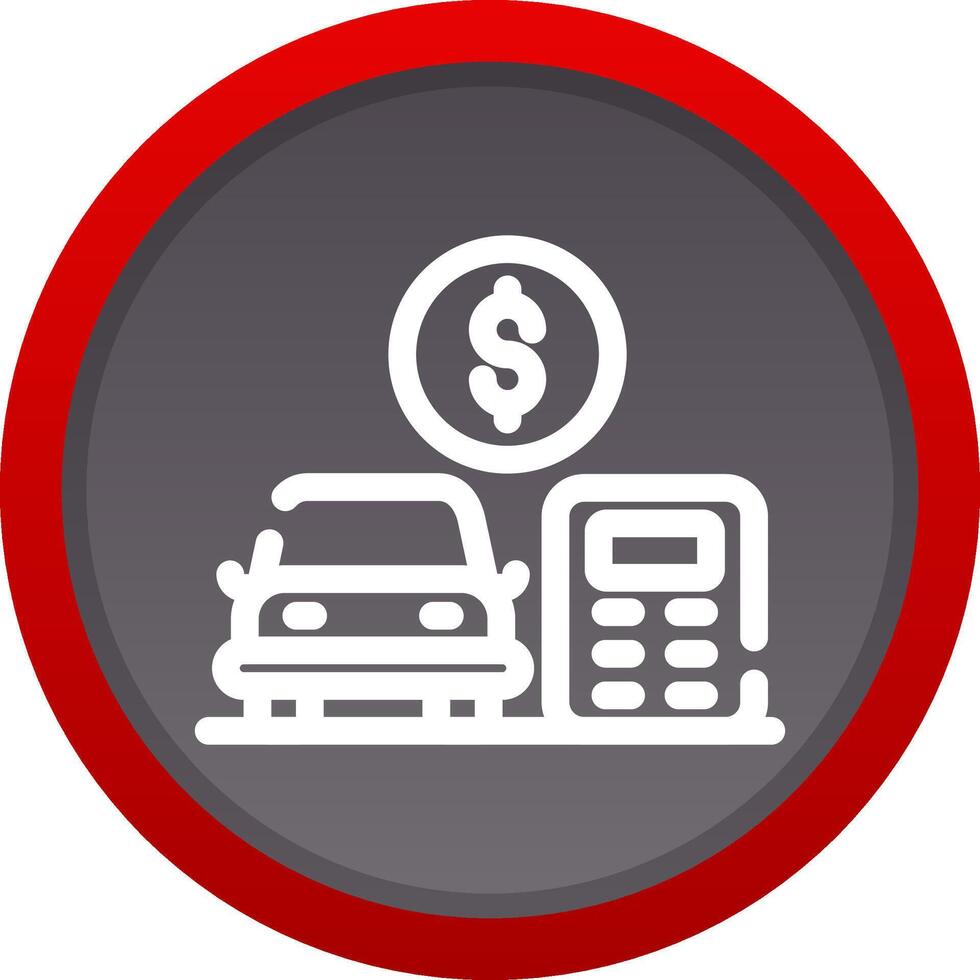 Car Loan Calculator Creative Icon Design vector