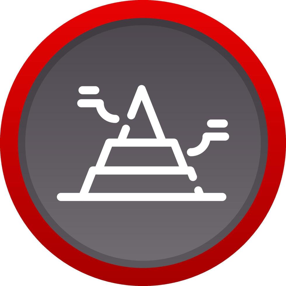 Basic Pyramid Creative Icon Design vector