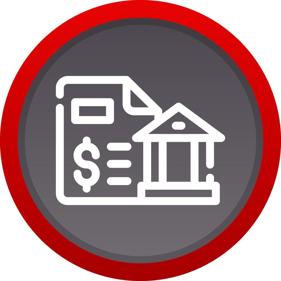 Bank Statement Creative Icon Design vector