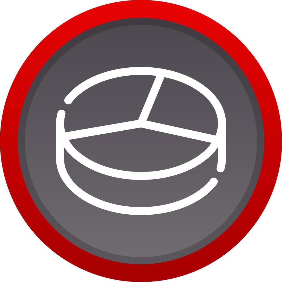 3D Pie Creative Icon Design vector