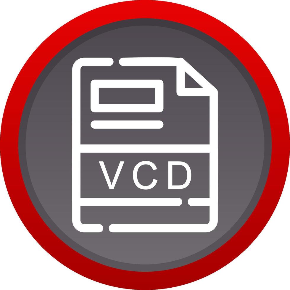 VCD Creative Icon Design vector