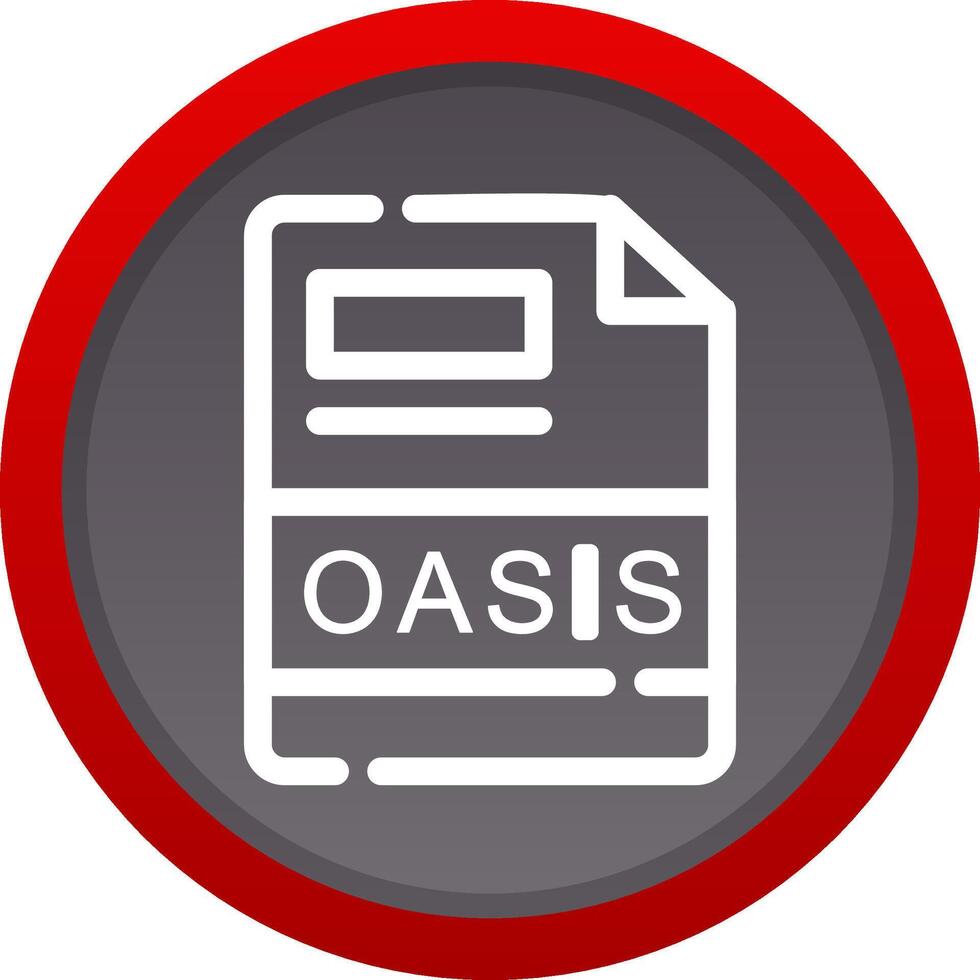 oasis creativo icono diseño vector