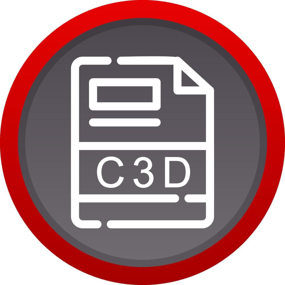 C3D Creative Icon Design vector