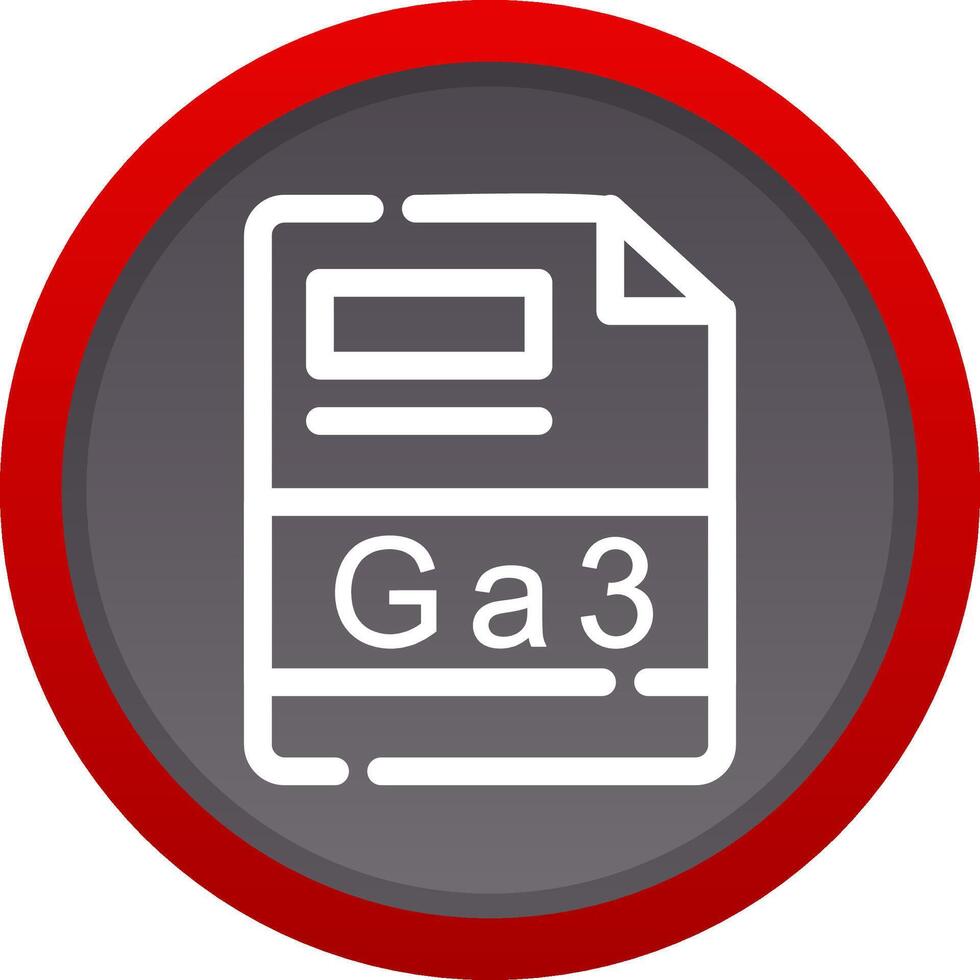 GA3 Creative Icon Design vector