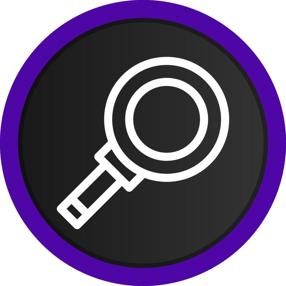 Magnifying Creative Icon Design vector