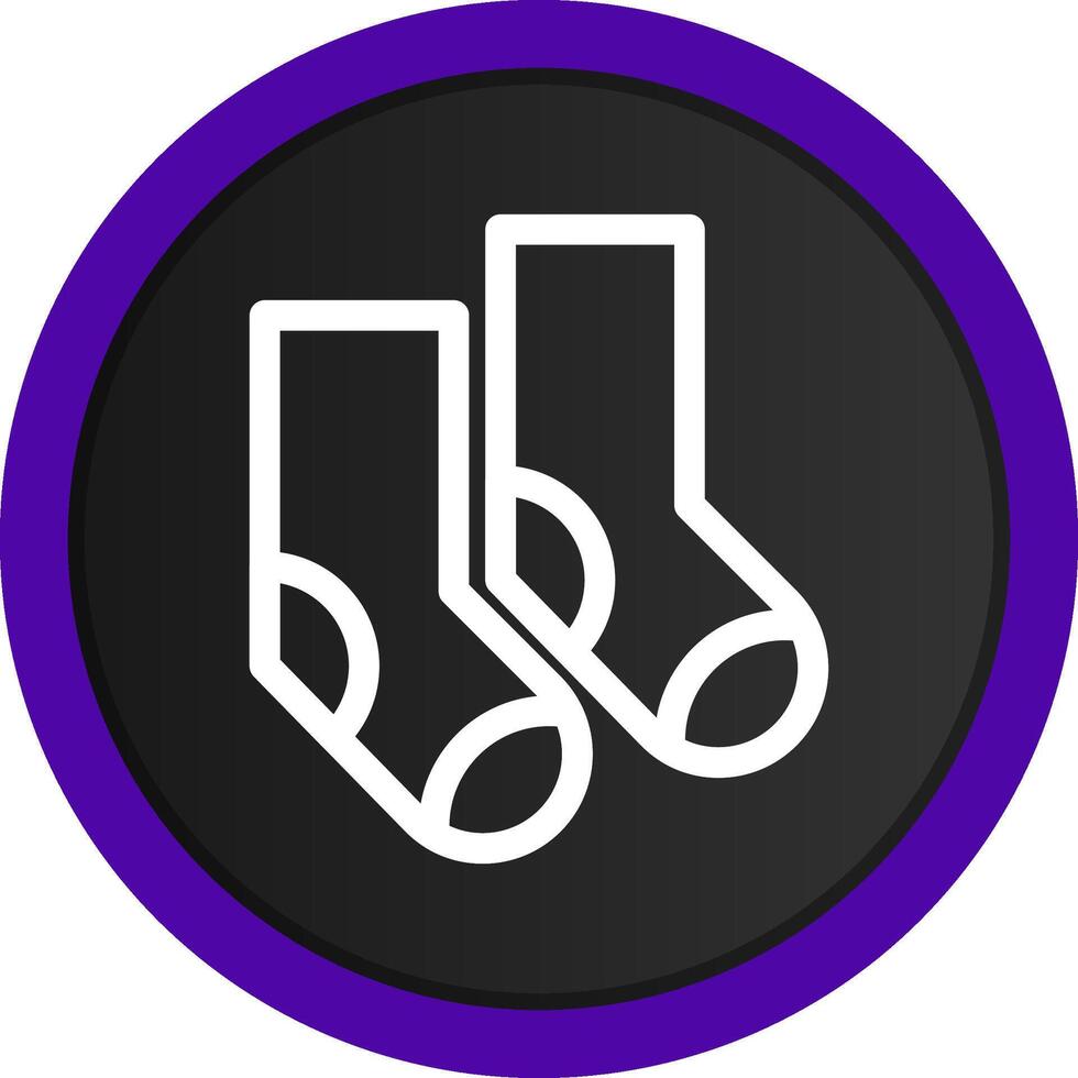 diseño de icono creativo de calcetines vector