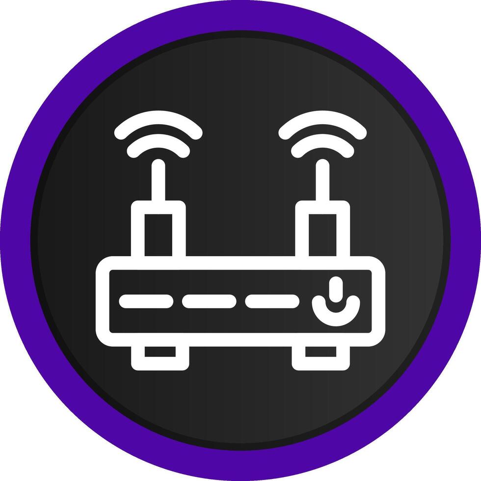 diseño de icono creativo de enrutador wifi vector