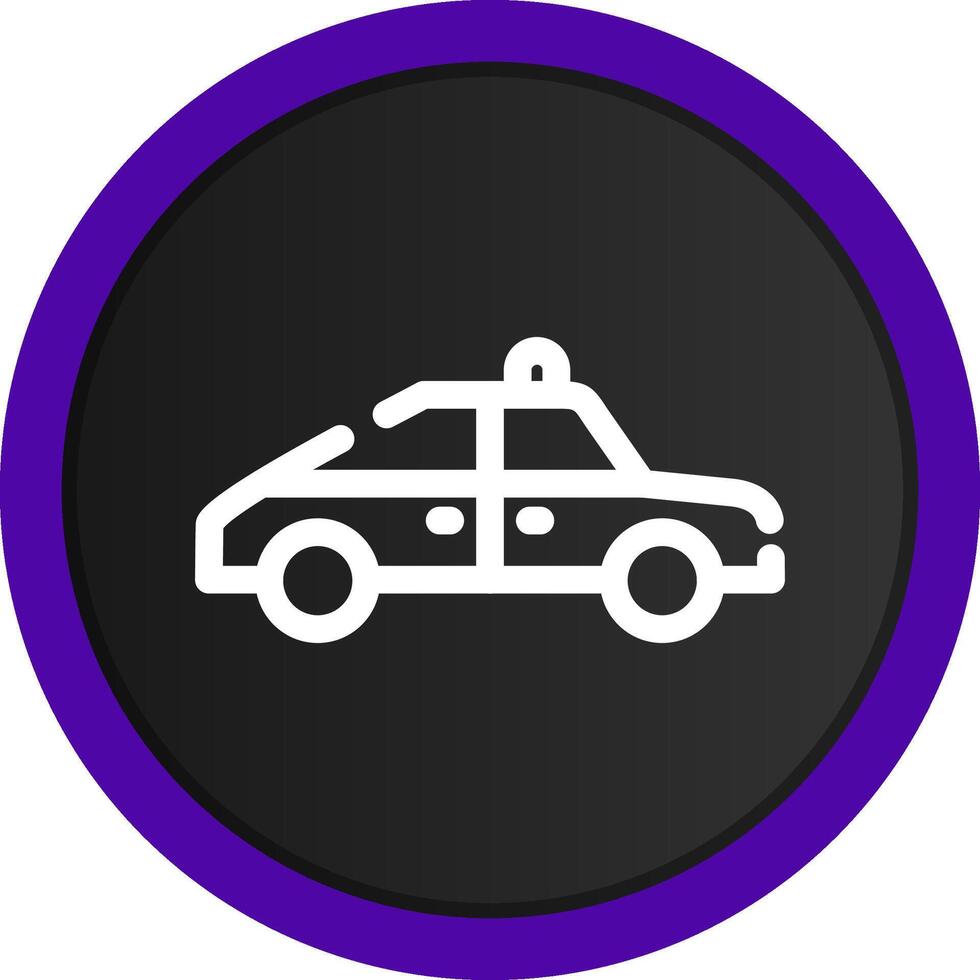 Police Car Creative Icon Design vector
