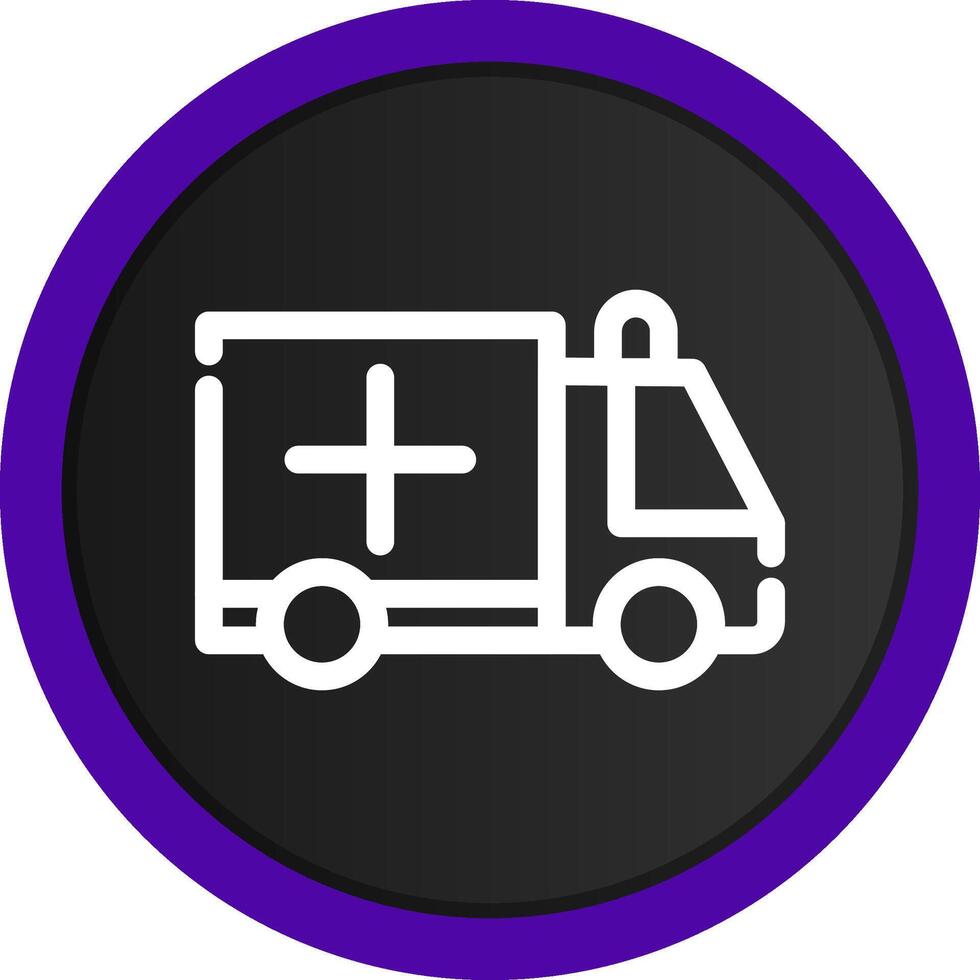 Ambulance Creative Icon Design vector