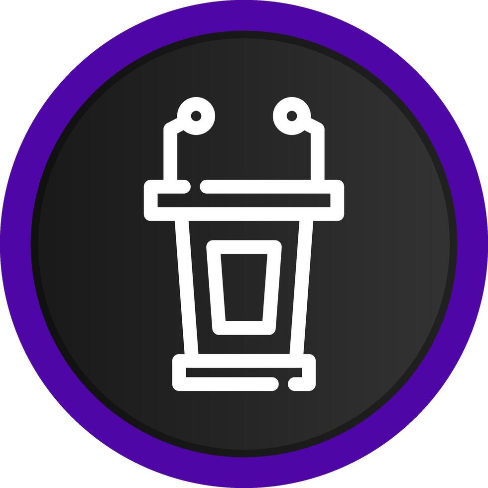 Lectern Creative Icon Design vector