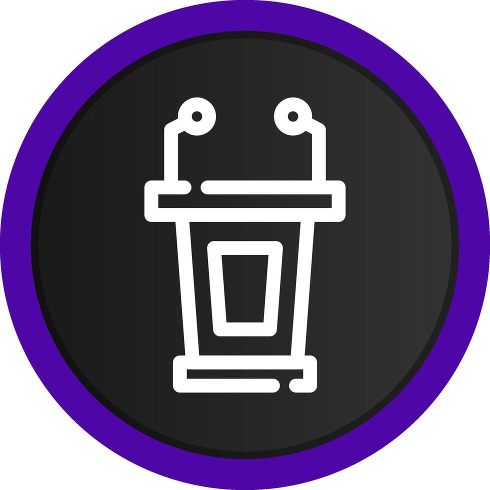 Lectern Creative Icon Design vector