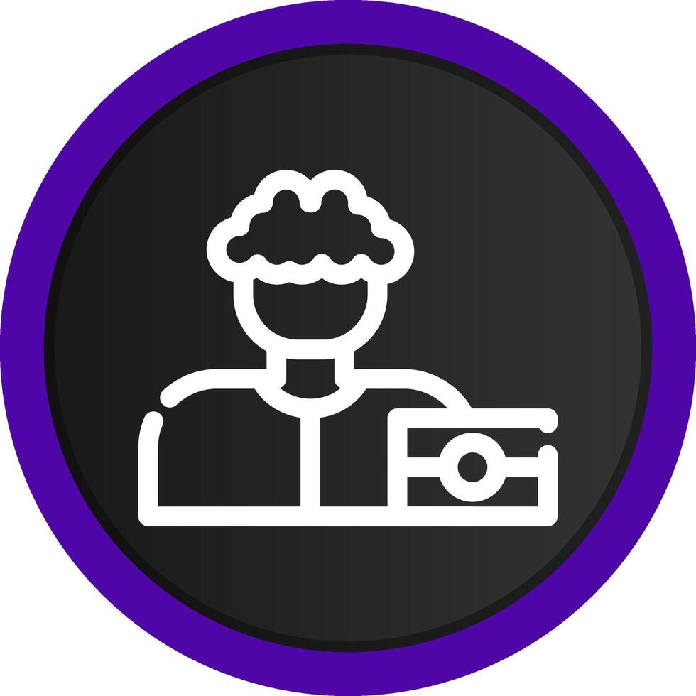 diseño de icono creativo de fotógrafo vector