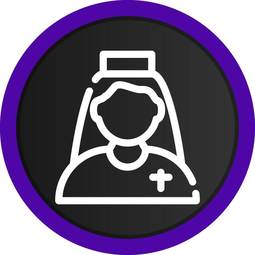 Nun Creative Icon Design vector