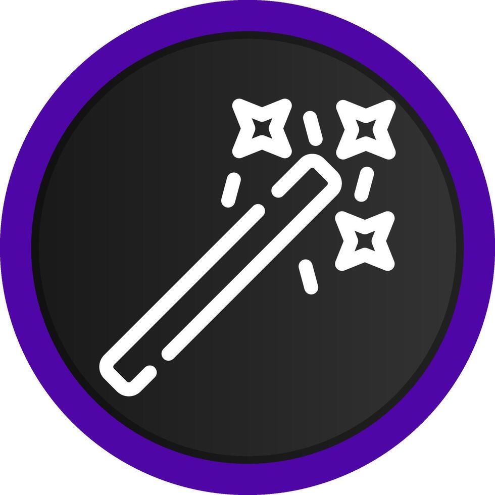 Magic Wand Creative Icon Design vector